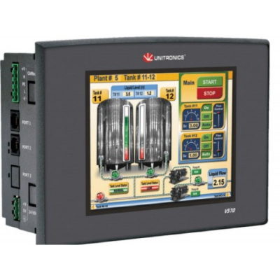 Контроллер Unitronics V570-57-T20BJ: 5.7" TFT экран, 24VDC, CAN, RS232/485 Контроллер Unitronics V570-57-T20BJ: 5.7" TFT экран, 24VDC, CAN, RS232/485
