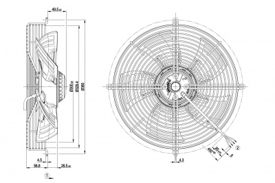Вентилятор осевой ebmpapst S4E300AS7231 Вентилятор осевой ebmpapst S4E300AS7231