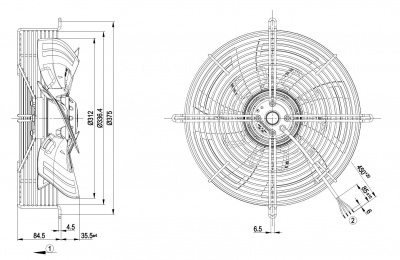 Вентилятор осевой ebmpapst S4E315AS2030 Вентилятор осевой ebmpapst S4E315AS2030