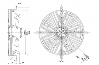 Вентилятор осевой ebmpapst S4D400AP1279 Вентилятор осевой ebmpapst S4D400AP1279