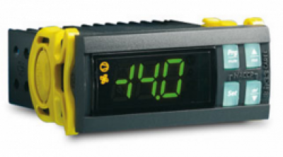 IREVC0HE2A Контроллер IR33+power, питание 115-230В АС, 2 датчика NTC, 2 цифровых входа, звуковой сигнал, 4 реле: компрессор, разморозка, вентилятор, опц., RTC