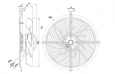 Вентилятор осевой ebmpapst S2D250BH0201 Вентилятор осевой ebmpapst S2D250BH0201