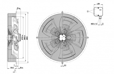 Вентилятор осевой ebmpapst S6D710AQ0101